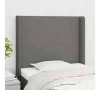 vidaXL Testiera ad Orecchio Grigio Scuro 83x16x118/128 cm in Tessuto