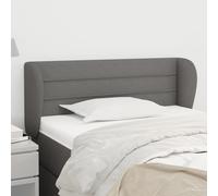 VIDAXL - Testiera Ad Orecchio Grigio Scuro 93x23x78/88 Cm In Tessuto - SPEDIZIONE GRATUITA