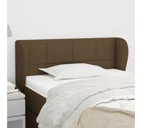 vidaXL Testiera ad Orecchio Marrone Scuro 83x23x78/88 cm in Tessuto