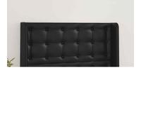 AX Testiera Letto Nero Regolabile 103x16x118/128cm 2 Orecchie Similpelle 3119664