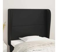 vidaXL Testiera ad Orecchio Nera 103x23x118/128 cm in Similpelle