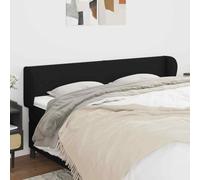 VIDAXL - Testiera Ad Orecchio Nera 163x23x78/88 Cm In Tessuto - SPEDIZIONE GRATUITA