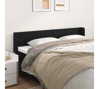 vidaXL Testiera ad Orecchio Nera 203x16x78/88 cm in Similpelle