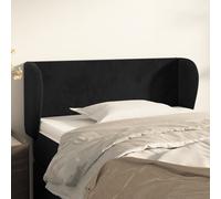 vidaXL Testiera ad Orecchio Nera 83 x 23 x 78/88 cm in Velluto