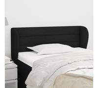VIDAXL - Testiera Ad Orecchio Nera 93x23x78/88 Cm In Tessuto - SPEDIZIONE GRATUITA