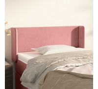 vidaXL Testiera ad Orecchio Rosa 103x16x78/88 cm in Velluto