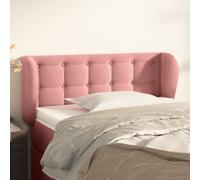 vidaXL Testiera ad Orecchio Rosa 103x23x78/88 cm in Velluto