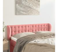 vidaXL Testiera ad Orecchio Rosa 147x23x78/88 cm in Velluto