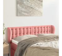 vidaXL Testiera ad Orecchio Rosa 147x23x78/88 cm in Velluto