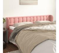vidaXL Testiera ad Orecchio Rosa 163x23x78/88 cm in Velluto