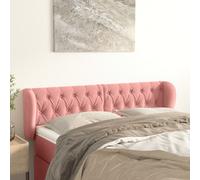 vidaXL Testiera ad Orecchio Rosa 163x23x78/88 cm in Velluto