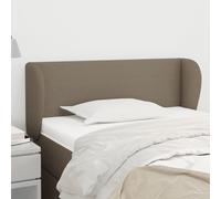 vidaXL Testiera ad Orecchio Tortora 103x23x78/88 cm in Tessuto