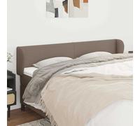 vidaXL Testiera ad Orecchio Tortora 183x23x78/88 cm in Tessuto