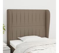 vidaXL Testiera ad Orecchio Tortora 93x23x118/128 cm in Tessuto