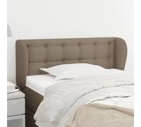 vidaXL Testiera ad Orecchio Tortora 93x23x78/88 cm in Tessuto