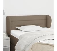 VIDAXL - Testiera Ad Orecchio Tortora 93x23x78/88 Cm In Tessuto