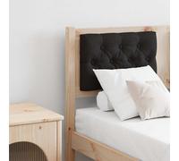 vidaXL Testiera Altro Marrone e nero 120 cm Legno di pino massello