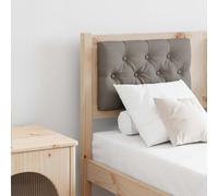 vidaXL Testiera Altro Marrone e taupe 135 cm Legno di pino massello