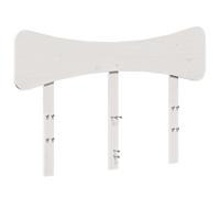 vidaXL Testiera Bianca 120 cm in Legno Massello di Pino