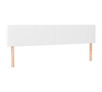 vidaXL Testiera 2 pz in similpelle bianco 80x5x78/88 cm
