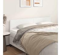 vidaXL Testiera Bianca 160x5x78/88 cm in Similpelle