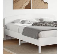 vidaXL Testiera Bianca 200 cm in Legno Massello di Pino