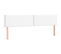 vidaXL Testiera Bianca 200x5x78/88 cm in Similpelle