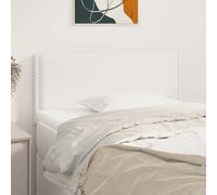 vidaXL Testiera Bianca 80x5x78/88 cm in Similpelle