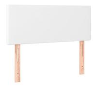 vidaXL Testiera Bianca 90x5x78/88 cm in Similpelle
