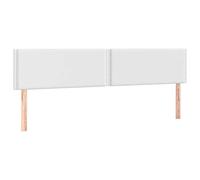 vidaXL Testiera Bianca a LED 160x5x78/88 cm in Similpelle