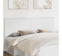 vidaXL Testiera con testiera Bianco 180 cm Legno Multistrato, Testiera Letto Moderna, Rettangolare, Legno Elegante, Design Semplice, Facile da Pulire, Uso Interno