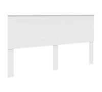 vidaXL Testiera con testiera Bianco 180 cm Legno Multistrato, Testiera Letto Moderna, Rettangolare, Legno Elegante, Design Semplice, Facile da Pulire, Uso Interno