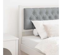 vidaXL Testiera Bianco e grigio chiaro 80 cm Legno di pino massello