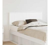 vidaXL Testiera con testiera Bianco 120 cm Legno Multistrato, Testiera per Letto, Stile Moderno, Design Rettangolare, Mobile Minimalista, Legno ingegnerizzato Resistente, Facile da assemblare
