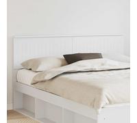 vidaXL Testiera con testiera Bianco 160 cm Legno Multistrato, Testiera per Letto, Stile Moderno, Design Rettangolare, Mobile Minimalista, Legno ingegnerizzato Resistente, Facile da assemblare