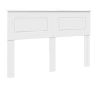vidaXL Testiera con testiera Bianco 160 cm Legno Multistrato, Decorazione per Camera Moderna, testiera Elegante, Legno studiato, Stile Minimalista, Perfetta per Vivere in Città