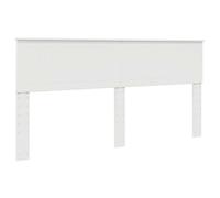 vidaXL Testiera con testiera Bianco 180 cm Legno Multistrato, Testiera per Letto, Stile Moderno, Design Rettangolare, Mobile Minimalista, Legno ingegnerizzato Resistente, Facile da assemblare