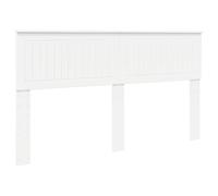 vidaXL Testiera con testiera Bianco 160 cm Legno Multistrato, Testiera per Letto, Stile Moderno, Design Rettangolare, Mobile Minimalista, Legno ingegnerizzato Resistente, Facile da assemblare