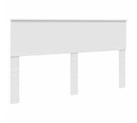 vidaXL Testiera con testiera Bianco 160 cm Legno Multistrato, Testiera per Letto, Stile Moderno, Design Rettangolare, Mobile Minimalista, Legno ingegnerizzato Resistente, Facile da assemblare