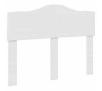 vidaXL Testiera con testiera Bianco 135 cm Legno Multistrato, Camera Moderna, Testata Rettangolare, arredo Elegante, Design Minimalista, Decor duraturo, estetica stilosa, casa Funzionale