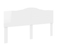 vidaXL Testiera Bianco Lucido Legno Multistrato, Testiera Letto Moderna, Design Retangolare, Mobili Minimalisti, Decorazione Resistente per Camera da Letto