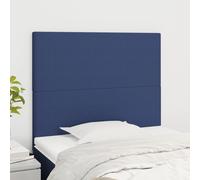 vidaXL Testiera Blu 100x5x118/128 cm Tessuto