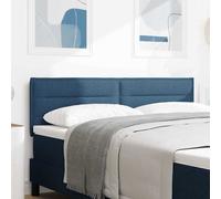vidaXL Struttura Letto King con Testiera Bassa Moderna e Ampio Spazio di Archiviazione in Tessuto Blu Uso Interno Design Elegante per Camere da Letto Contemporanee Mobili in Legno Massello