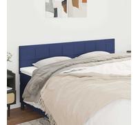 vidaXL Testiera 2 pz Blu 90x5x78/88 cm in Tessuto