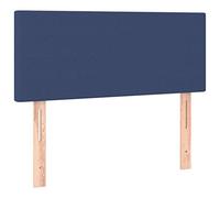 vidaXL Testiera Blu 90x5x78/88 cm in Tessuto