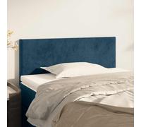 vidaXL Testiera Blu Scuro 80x5x78/88 cm in Velluto