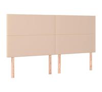 vidaXL Testiera Cappuccino 200x5x118/128 cm in Similpelle