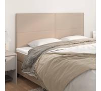 vidaXL Testiera Cappuccino 200x5x118/128 cm in Similpelle