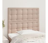 vidaXL Testiera Cappuccino 80x5x118/128 cm in Similpelle