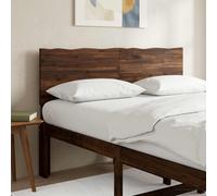 vidaXL Testiera con bordo vivo ROSTOCK Marrone Scuro 120 cm